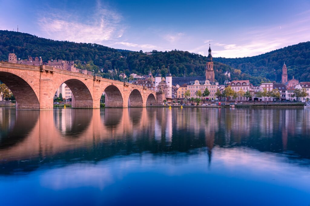 a bridge that is over a body of water